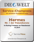 Die Welt: Service Champions im erlebten Kundenservice - 3Pagen Versand