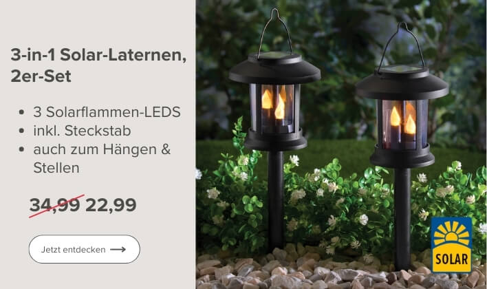 Solar-Laternen 3-in-1