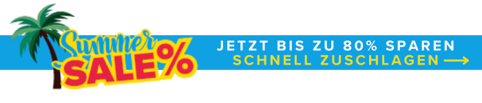 Summer Sale - Jetzt bis zu 80% sparen!