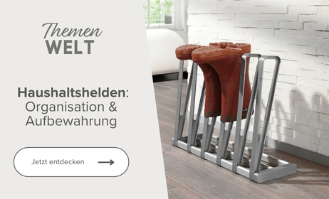 Themenwelt Haushaltshelden: Organisation & Aufbewahrung