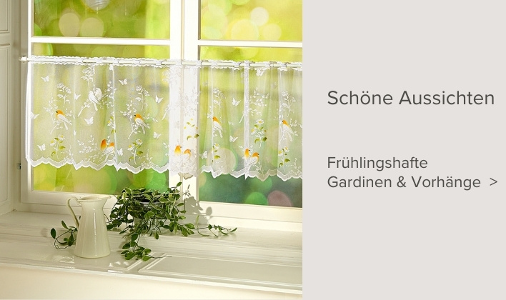 Frühlingshafte Gardinen & Vorhänge