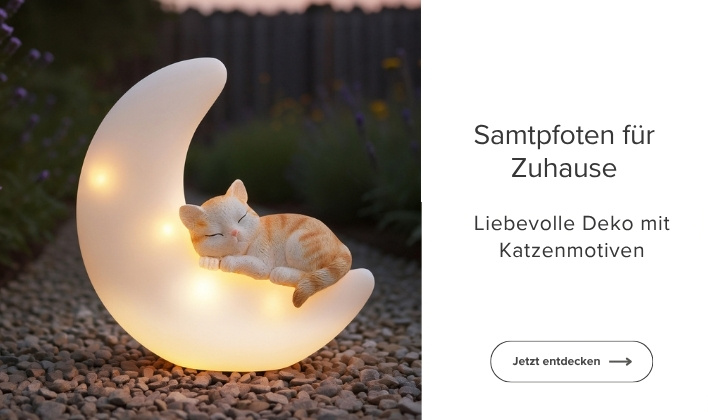 Liebevolle Deko mit Katzenmotiven