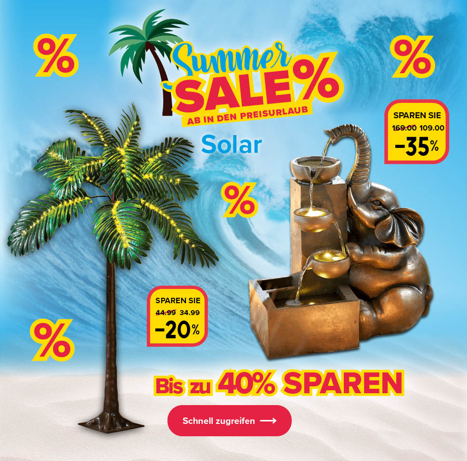 Sparen Sie bis zu 50% auf Solarartikel
