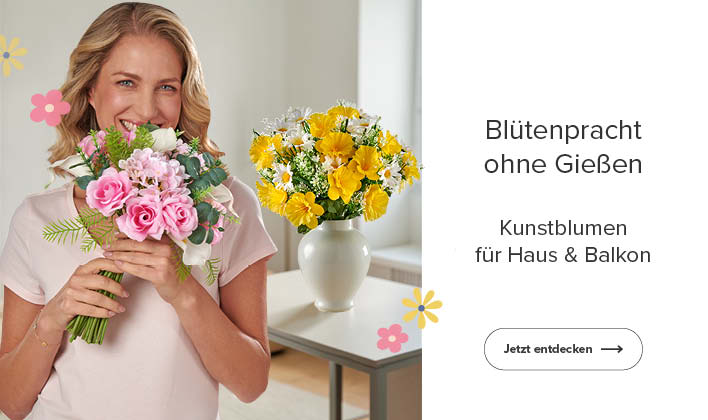 Kunstblumen für Haus & Balkon
