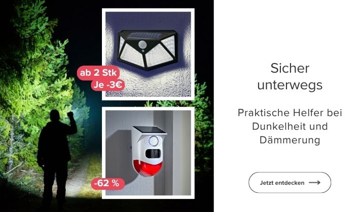 Praktischer Helfer bei Dunkelheit und Dämmerung