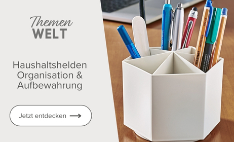 Themenwelt Haushaltshelden Organisation und Aufbewahrung